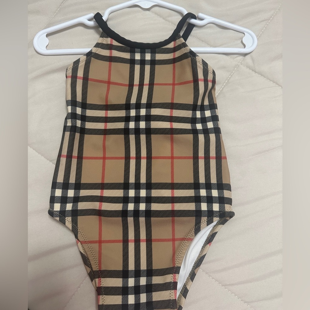 Plaid One-Piece Swimsuit